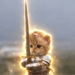 cat wif sword